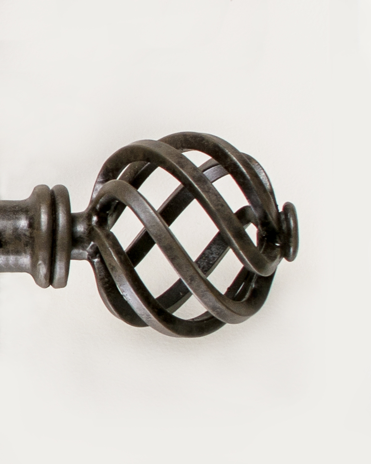 ball twist finial for curtain rods