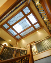 Handcrafted Wrought Iron Balustrade & Skylight