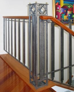 Steel balustrades, hancrafted at Tasman forge Nelson New Zealand