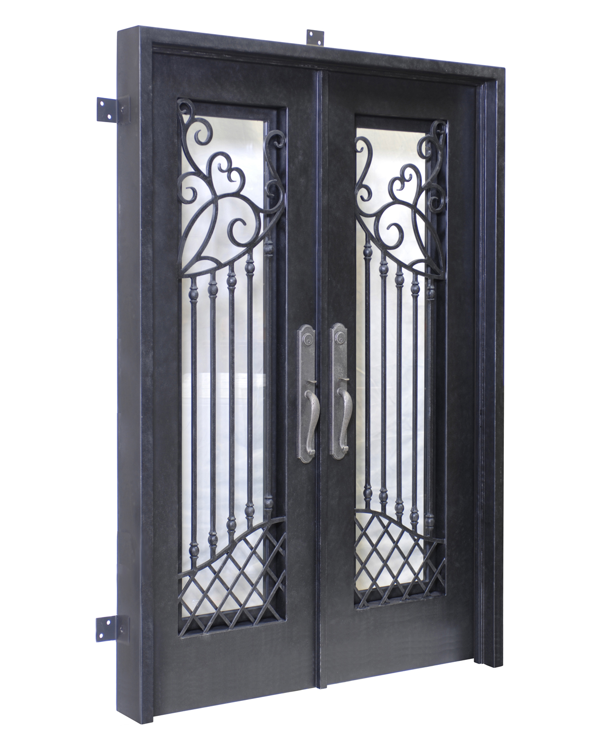 Custom made iron doors from tasman Forge, Nelson