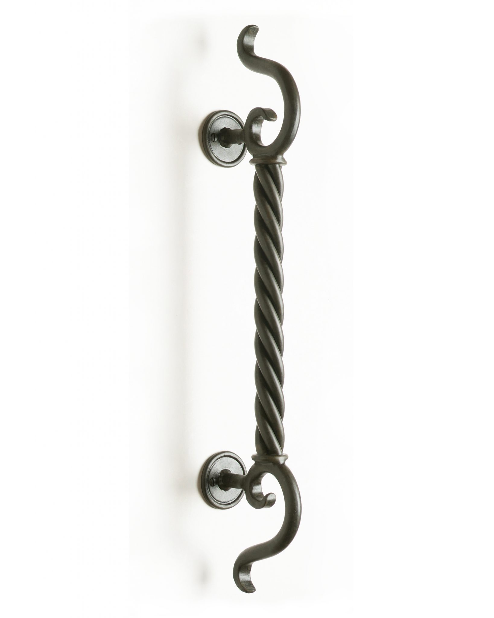 Zues wrought iron door handles