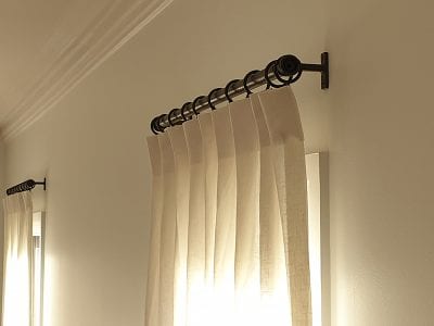 Closed curtains