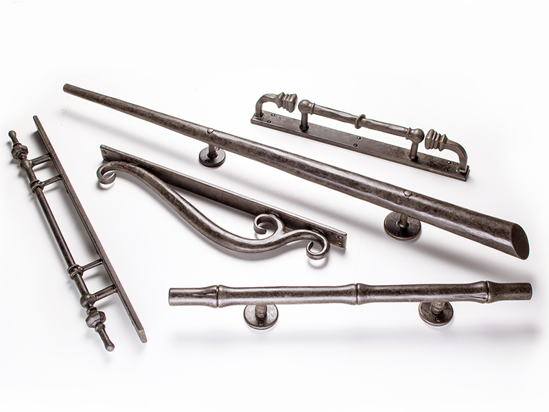 image of five different design door handles